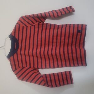 Kanz boys striped long sleeve crew neck shirt size 5